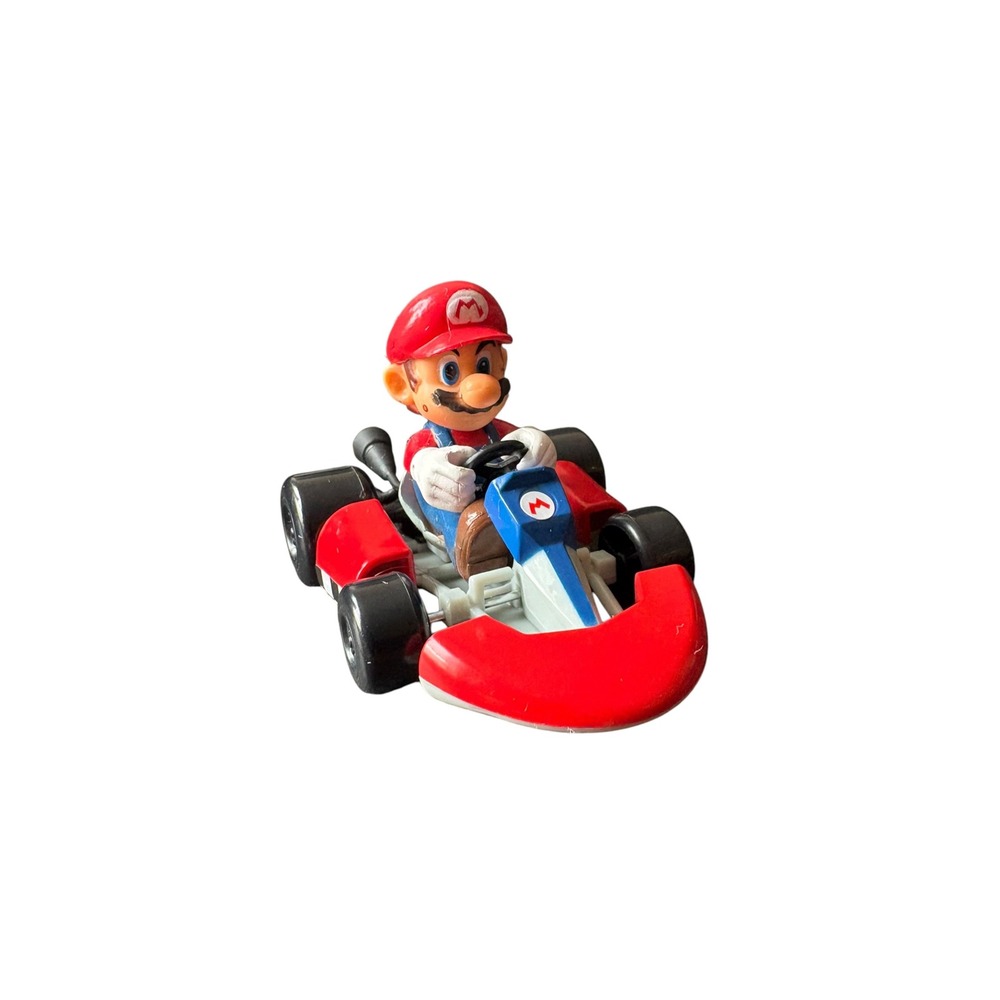 Nintendo Mario Kart Mario Racing Go Kart Figure Toy Red Plastic Collectible